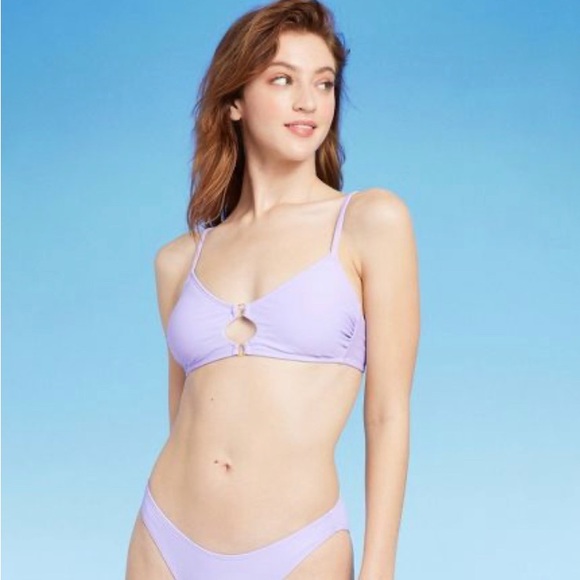 NWT WILD FABLE BIKINI TOP LIGHT PURPLE - Picture 6 of 7